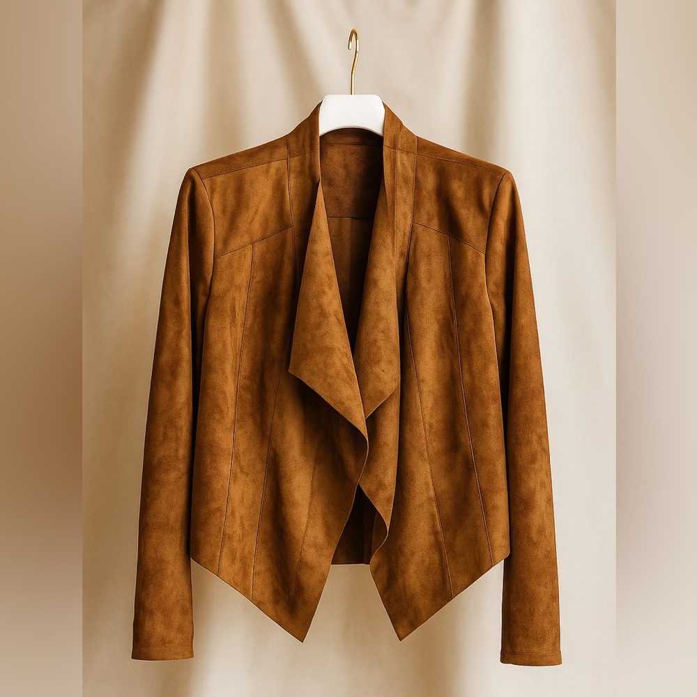 Blank NYC Brown Suede Blazer